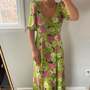 Wayf floral maxi dress
